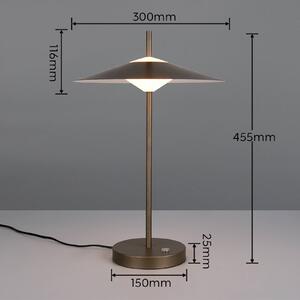 Trio Lighting Lampada da terra a LED Amalo, dimmerabile, Alluminio / Grigio / Zincato, Soggiorno / Sala da pranzo, Metallo, Moderno, Lampada LED da terra
