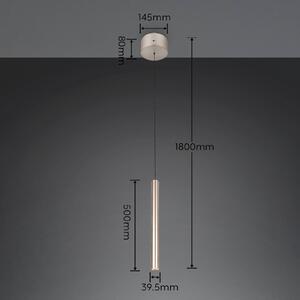 Trio Lighting Lampada a sospensione Arimato, Crema / Ambra, Soggiorno / Sala da pranzo, Metallo, Moderno, Lampada a sospensione