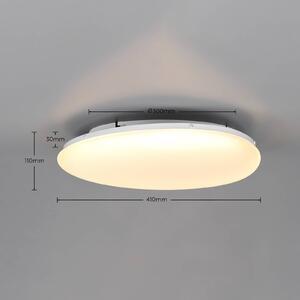 Trio Lighting Plafoniera soffitto Ozera, dimmerabile, Bianco / Opale, Soggiorno / Sala da pranzo, Plastica, Moderno, Plafoniera