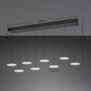 Trio Lighting Lampada a sospensione Sirena, dimmerabile, Bianco / Opale, Soggiorno / Sala da pranzo, Metallo, Lampada a sospensione