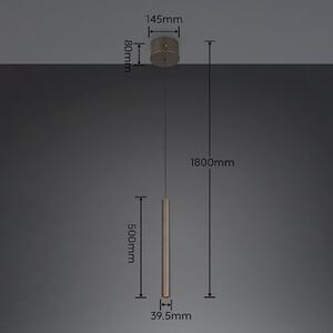 Trio Lighting Lampada a sospensione Arimato, Alluminio / Grigio / Zincato, Soggiorno / Sala da pranzo, Metallo, Moderno, Lampada a sospensione