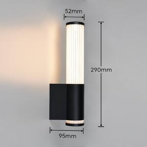 Trio Lighting Applique da parete Stefano, Nero, Bagno, Plastica, Moderno, Applique