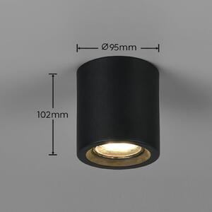 Trio Lighting Plafoniera soffitto Biscotto, Nero, Soggiorno / Sala da pranzo, Metallo, Moderno, Plafoniera