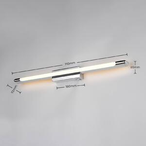 Trio Lighting Applique da parete Alberto, dimmerabile, Cromo / Argento, Bagno, Metallo, Moderno, Applique
