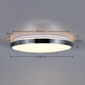 Trio Lighting Plafoniera soffitto Fena, dimmerabile, Cromo / Argento, Bagno, Metallo, Moderno, Plafoniera