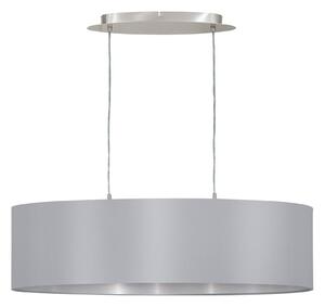 EGLO Lampada sospensione Maserlo ovale grigio-argento