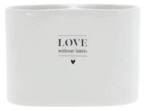 Bastion Collections Organizer Multifunzione Love without Limits in Ceramica Bianca