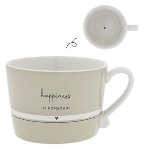Bastion Collections Mug Beige Happiness is Homemade in Gres Porcellanato