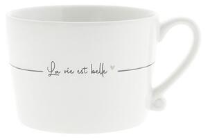 Bastion Collections Mug La Vie est Belle in Gres Porcellanato