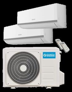 OLIMPIA SPLENDID Climatizzatore Dual Split Inverter 10000 + 12000 Btu Condizionatore con Pompa di Calore Classe A++/A+ Gas R32 Wifi (Unit Interna 