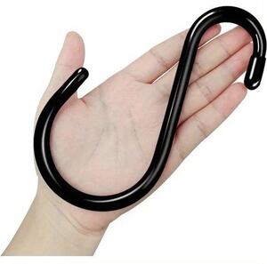 Gancio a S da 12 pezzi | 15 cm, robusto | Design antiscivolo | Per guardaroba, cucina, attrezzi, piante, biciclette