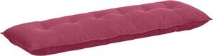 Cuscino per Schiena Rosso Vino 160 x 50 cm Tessuto in Cords