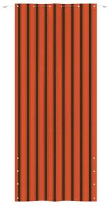 Paravento Balcone Arancione e Marrone 120x240 cm Tessuto Oxford