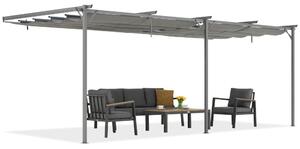 Tettoia per terrazza antracite Santana 3x6m Garden Point