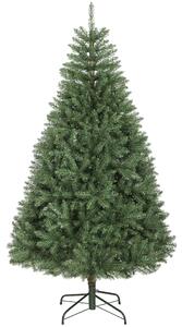 Albero di Natale Artificiale 180 cm 1687 Rami a Cerniera e Base in Metallo Pieghevole Verde