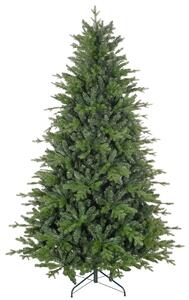 Albero di Natale 210 cm 2445 Rami Design a Carniera con Base in Metallo Verde