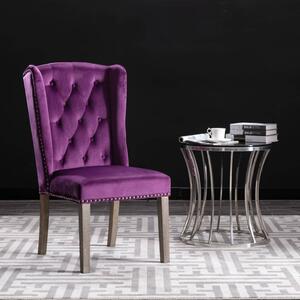 3055865 Dining Chairs 2 pcs Purple Velvet (2x287956)