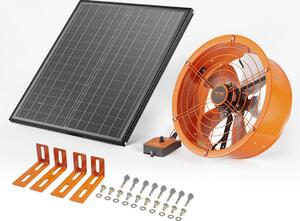 Ventilatore solare Ventilatore 400x150mm incl. termostato