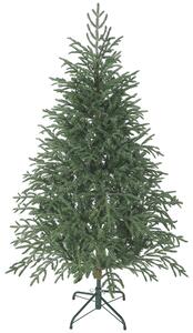 Albero di Natale Artificiale 150 cm con 1375 Rami Base in Metallo Verde
