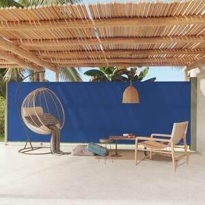Tenda da Sole Laterale Retrattile per Patio 180x600 cm Blu