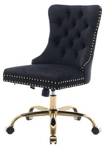 Sedia da ufficio ergonomica con schienale alto, regolabile in altezza e girevole, colore nero