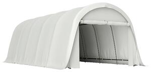 Outsunny Garage Auto Tenda Garage Esterno UV50+ Telaio Zincato 3.6x7.2 m Crema | Aosom Italy