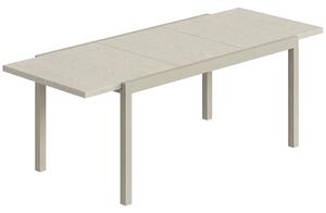 Outsunny Tavolo da Giardino Allungabile per 8-10 Persone, in Alluminio e Acciaio, 154/214x85x75 cm, Grigio Chiaro | Aosom Italy