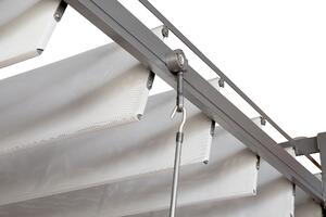 Pergola alluminio Elysia grigio antracite L 308 cm x P 350 cm, H 2.57 m