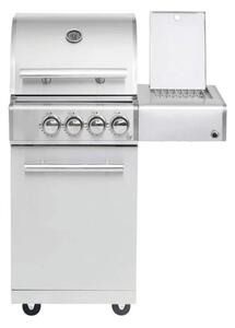 Barbecue a gas ALLGRILL CHEF S in acciaio inox modello base modulare 2 bruciatori, bruciatore laterale, bruciatore posteriore (500902)