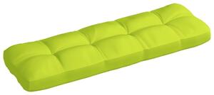 Cuscino per Divano Pallet Verde Brillante 120x40x10 cm