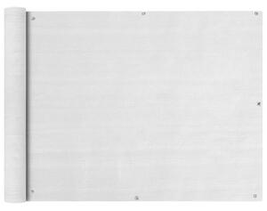 Paravento da Balcone HDPE 90x600 cm Bianco