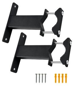 Supporto per ombrellone con morsetto a forma di V - Supporto per ombrellone da balcone - Supporto per ombrellone adatto a diversi diametri - Resistente agli urti - Salvaspazio - Facile da installare - Clip per ombrellone