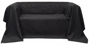 130896 Micro-suede Couch Slipcover Anthracite 210 x 280 cm