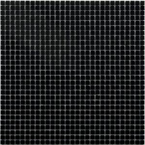 Mosaico pasta di vetro Black10 nero sp. 4 mm