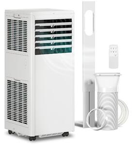 HOMCOM Condizionatore Portatile 7000 BTU, Unità 4-in-1 con Raffreddamento, Deumidificatore, Ventilatore, Modalità Notte | Aosom Italy
