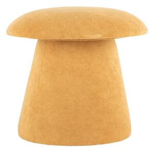 Sgabello in velluto giallo ocra Mushroom - Leitmotiv