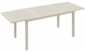 Outsunny Tavolo da Giardino Allungabile per 6-8 Persone, in Alluminio con Piano a Doghe, Bianco | Aosom Italy