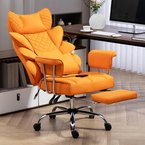 Sedia da ufficio ergonomica, sedia da ufficio XL, sedia da ufficio grande, sedia da ufficio robusta - Arancione