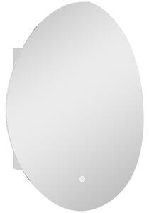 HOMCOM Armadietto Bagno LED, Anti-Appannamento, Illuminazione Dimmerabile 3 Colori, Bianco, da Parete | Aosom Italy