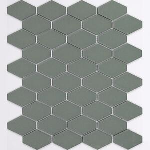 Mosaico ceramica Flacke Green Mat verde sp. 6 mm