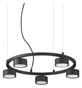 Ideal Lux - Lampadario LED a sospensione con filo MINOR 5xGX53/9W/230V diametro 50 cm nero