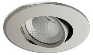 Faretto da incasso LED integrato Dan tondo bianco, orientabile foro incasso  6.8 cm luce bianco caldo