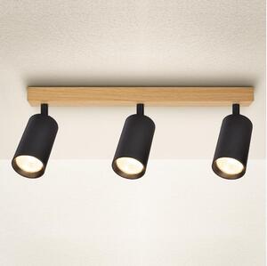 Brilagi - Faretto SELE 3xGU10/30W/230V nero/finitura rovere
