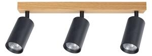 Brilagi - Faretto SELE 3xGU10/30W/230V nero/finitura rovere