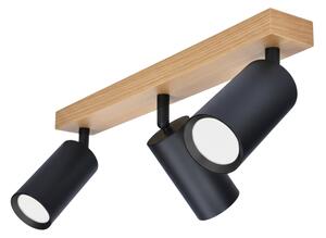 Brilagi - Faretto SELE 3xGU10/30W/230V nero/finitura rovere