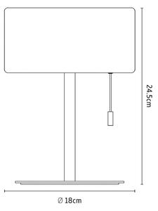 Lampada da tavolo LED Calex, IP44, interruttore a strappo