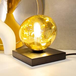 Eco-Light Lampada da tavolo Canopus, colore oro, Ø 15 cm, vetro, 1 x E14