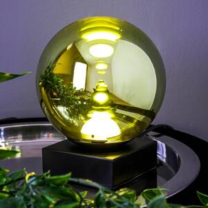 Eco-Light Lampada da tavolo LED Altaïr, verde, altezza 18 cm, vetro, 3.000 K