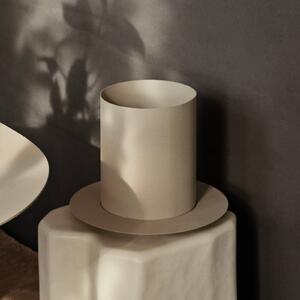 Ferm LIVING vaso da fiori Auran, beige, altezza 21 cm, ferro