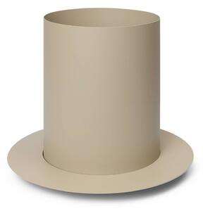 Ferm LIVING vaso da fiori Auran, beige, altezza 38,7 cm, ferro